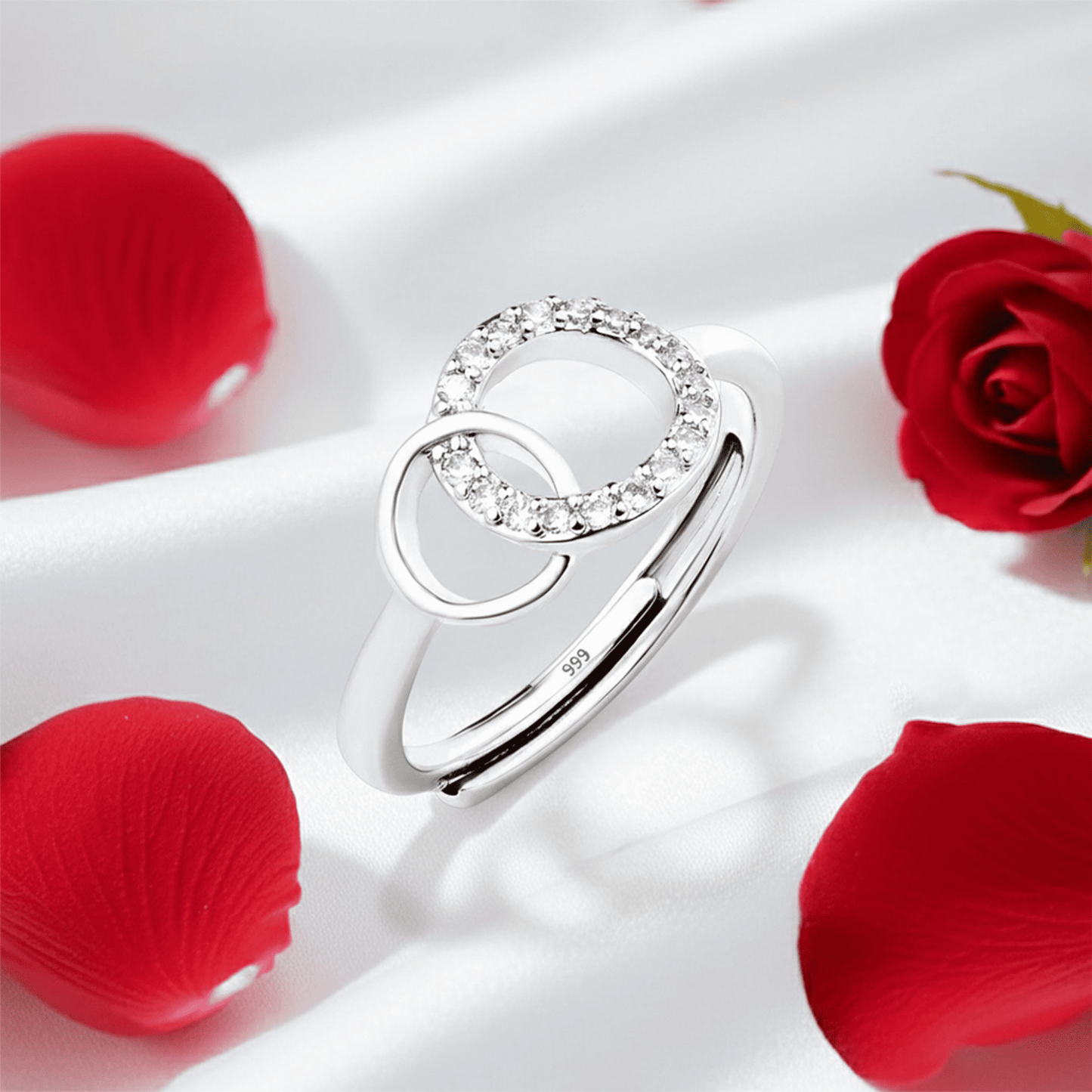 To My Sister - Forever Linked Ring (Pure Silver)