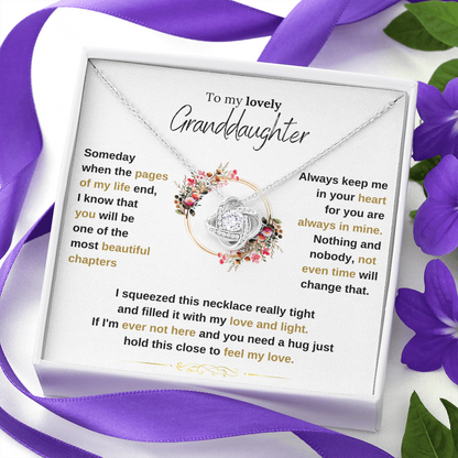 To My Granddaughter - One of life's most beautiful chapters